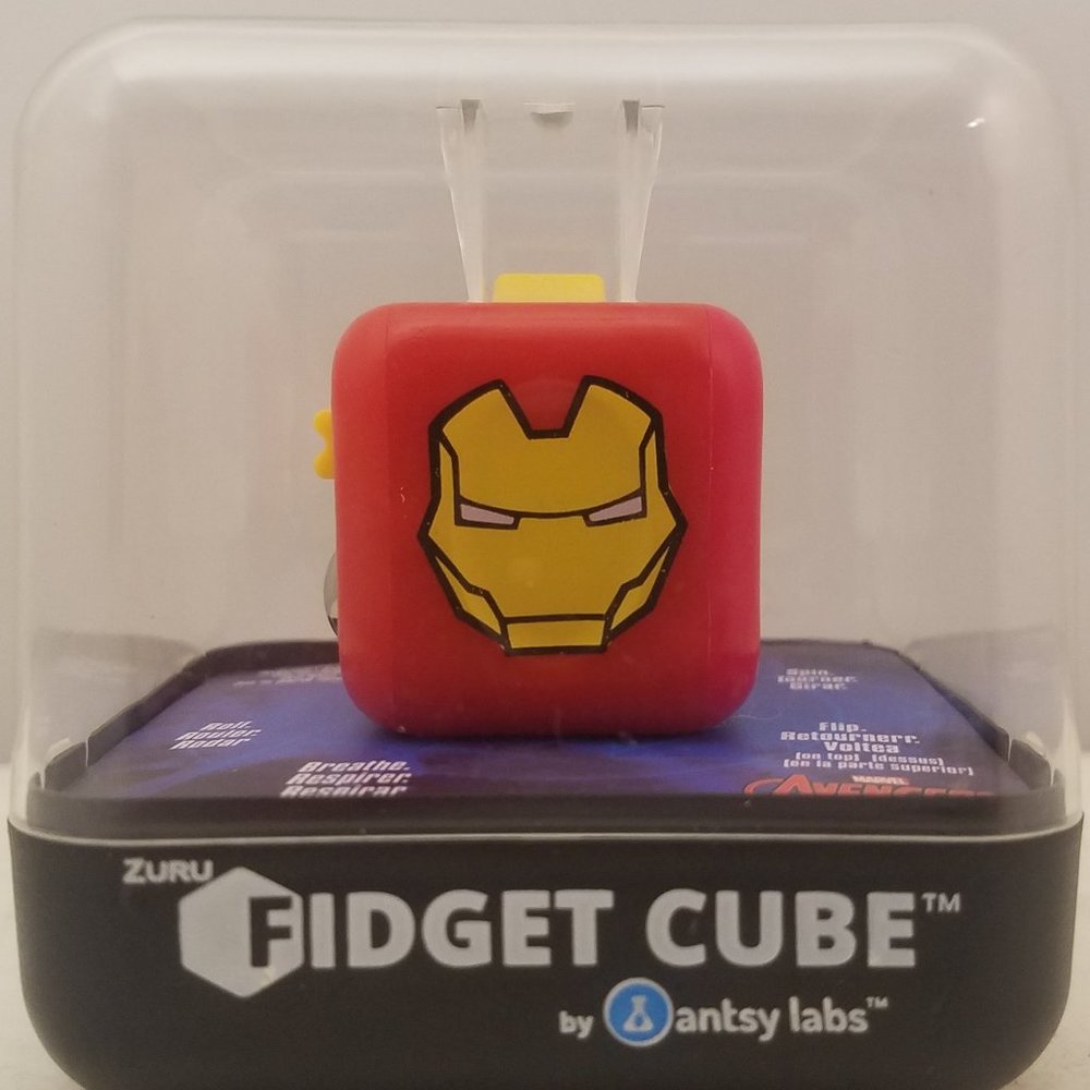 Marvel IRON MAN Zuru Fidget Cube By Antsy Labs # 8107 Focus Aid